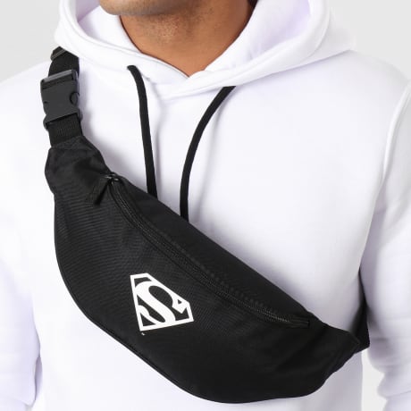Superman - Black Superman Logo Banana Bag