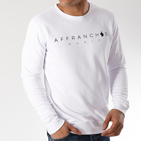 Affranchis Music - Sweat Crewneck Blanc