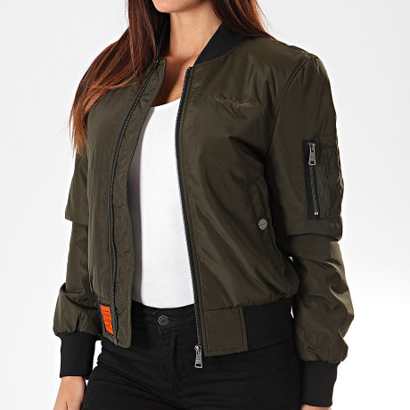 Bombers Original - Bombardeiro Max Khaki Verde para mulher