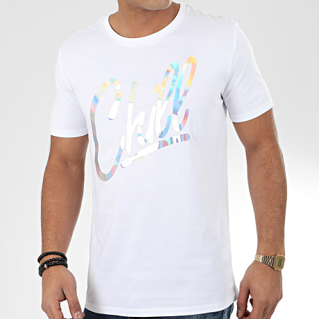 Luxury Lovers - Camiseta Chill Iridescent Blanca
