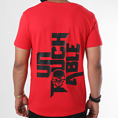 Mac Tyer Untouchable - Tee Shirt Logo Back Rouge Noir