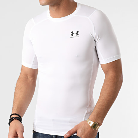 Under Armour - Tee Shirt Compression 1361518 Blanc