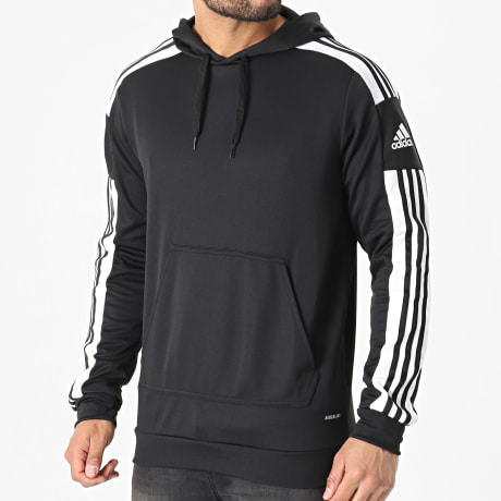 Adidas Performance - Sudadera con Capucha 3 Rayas Negro