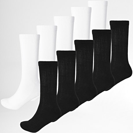 LBO - Pack De 10 Pares De Calcetines 0003 Negro Blanco
