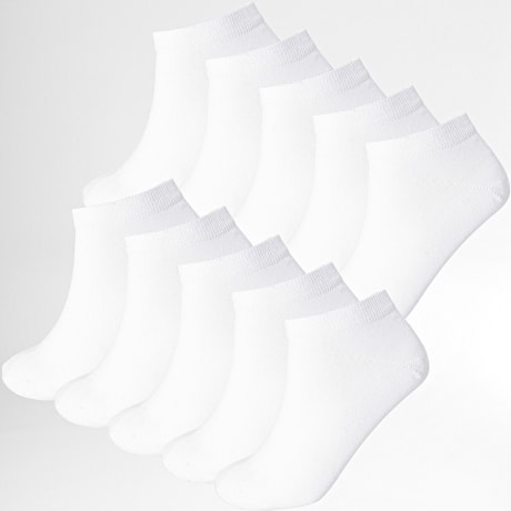 LBO - Pack De 10 Pares De Calcetines Cortos 0010 Blanco
