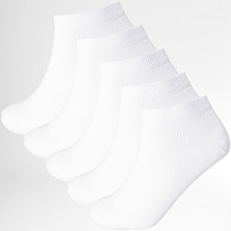 LBO - Pack De 5 Pares De Calcetines Cortos 0013 Blanco