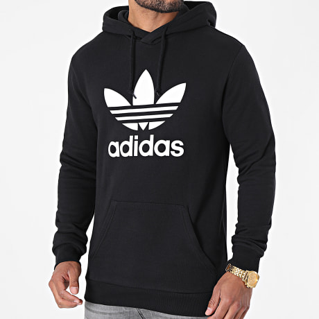 Adidas Originals - Sudadera con capucha Trefoil H06667 Negro