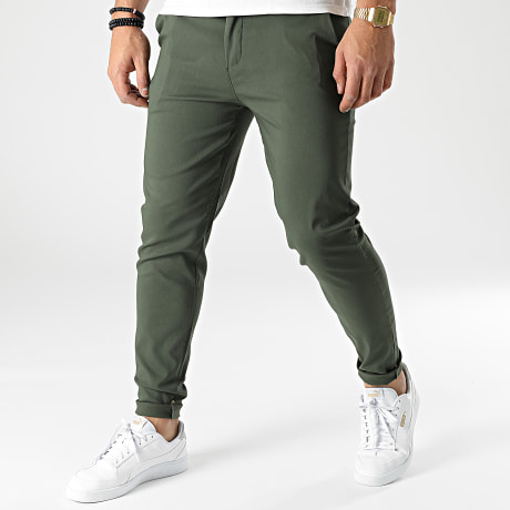 Frilivin - Slim Fit Pants Khaki Green