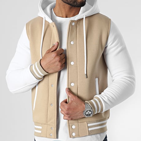 LBO - Jacket Teddy Hoodie 2315 Beige White