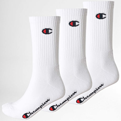 Champion - Pack De 3 Pares De Calcetines Calzini Blanco