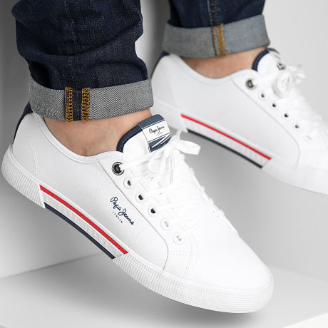 Pepe Jeans - Baskets Brady Basic PMS30816 White