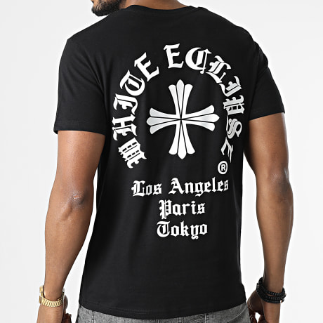 Luxury Lovers - Camiseta White Eclipse Gothic Negro Blanco