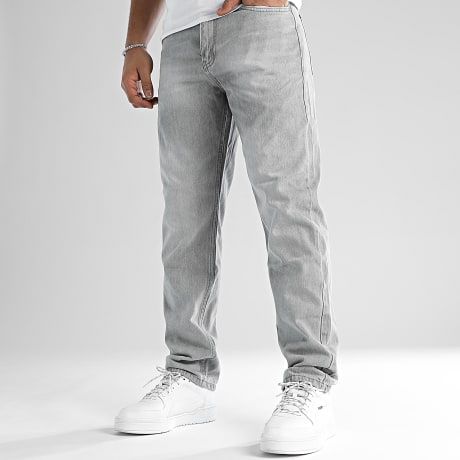 LBO - Calça jean Relaxed Straight Fit 2507 Denim Cinza Claro
