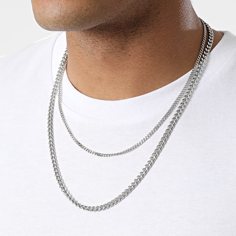 Classic Series - Juego de 2 collares de plata RAN87