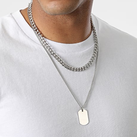 Classic Series - Pendentif Multi-Rangs CN10 Argenté
