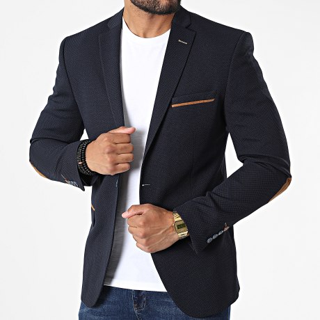 Mackten - Marineblauwe blazerjas 29003