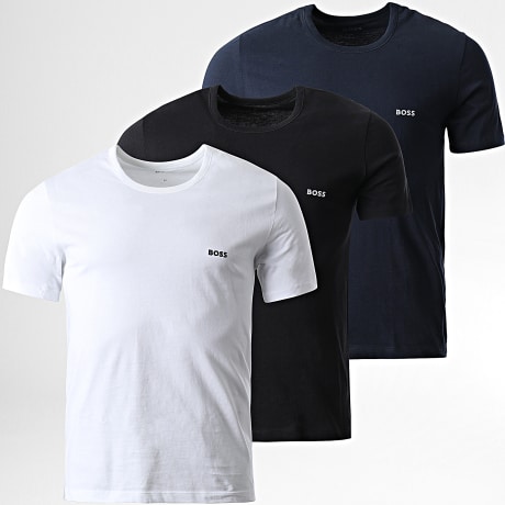 BOSS - 3er-Set Classic T-Shirts 50475284 Weiß Schwarz Marineblau