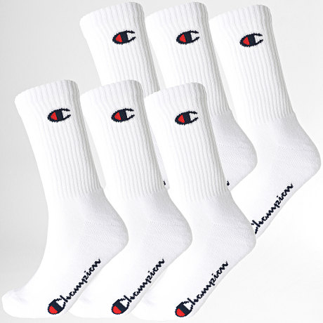 Champion - Lote de 6 pares de calcetines U20005 Blancos