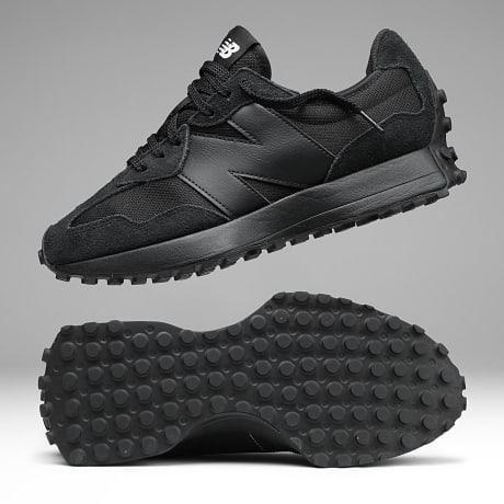New Balance - Baskets 327 Black White