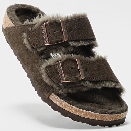 BIRKENSTOCK - Sandales Arizona Shearling Mocca