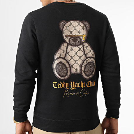 Teddy Yacht Club - Maison Couture Crewneck Sweatshirt Beige Limited Edition Zwart