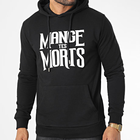 Seth Gueko - Sweat Capuche Mange Tes Morts Noir Blanc