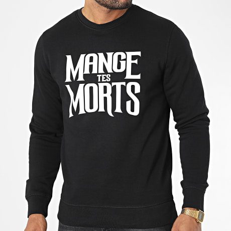 Seth Gueko - Sweat Crewneck Mange Tes Morts Noir Blanc