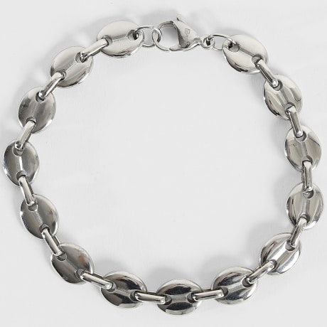 LBO - Pulseira de prata Grain De Café 8mm