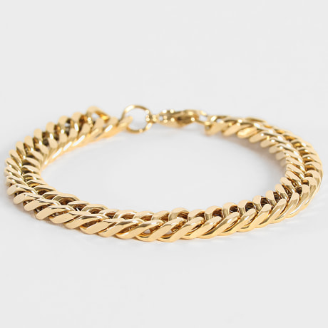 LBO - Pulseira de malha de 8 mm em ouro
