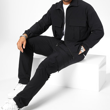 LBO - Jas en Cargo Broek Set 10701336 Zwart