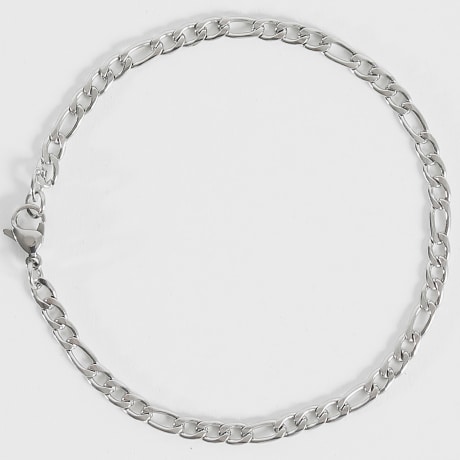LBO - Pulseira Figaro em malha de prata de 3,5 mm