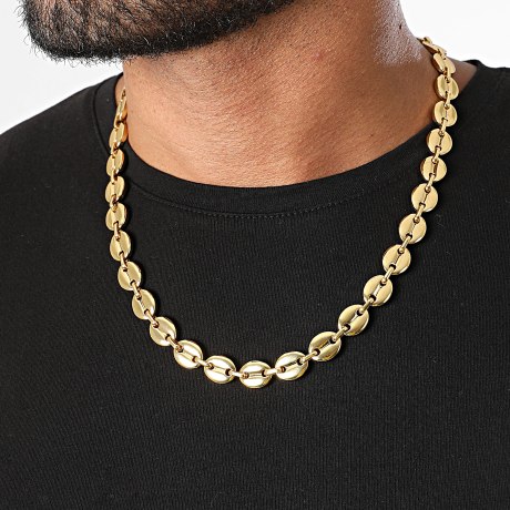 LBO - Colar em ouro Grain De Café 10mm
