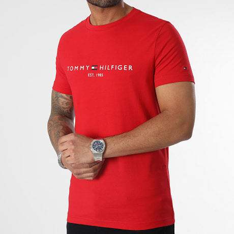 Tommy Hilfiger - Tee Shirt Tommy Logo 1797 Rouge