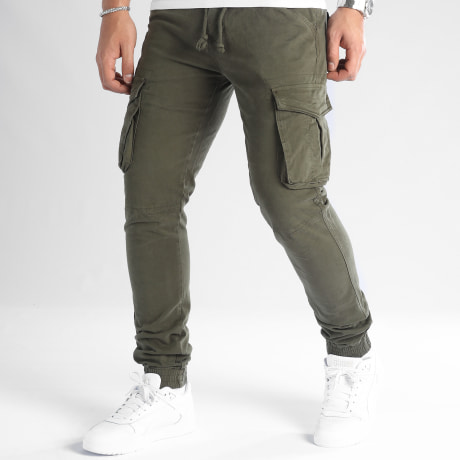 Fusional - XQ05 Pantalones Cargo Caqui Verde