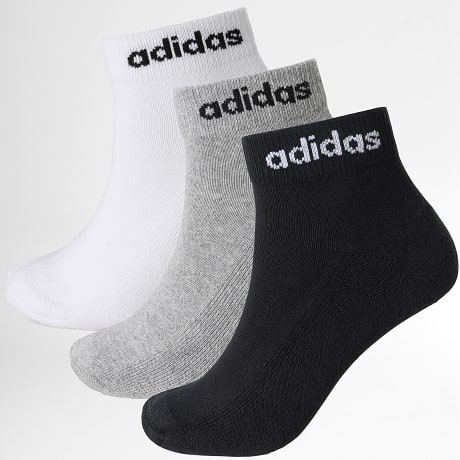 Adidas Sportkleding - Set van 3 paar sokken IC1304 Zwart Wit Heide Grijs