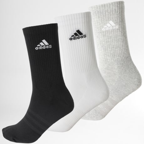 Adidas Sportkleding - Set van 3 paar sokken IC1311 Zwart Wit Heide Grijs