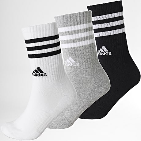 Adidas Sportkleding - Set van 3 paar sokken IC1323 Zwart Wit Heide Grijs