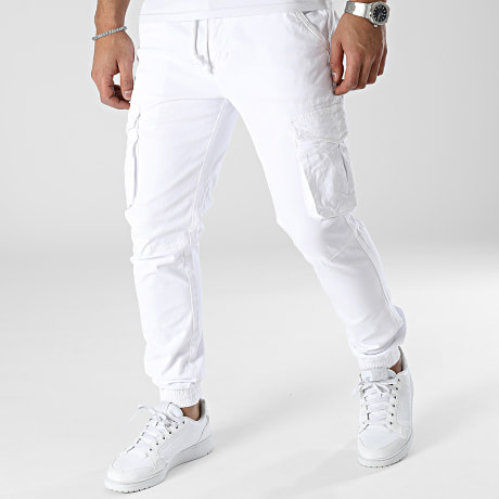 Fusional - XQ05 Pantalón Cargo Blanco