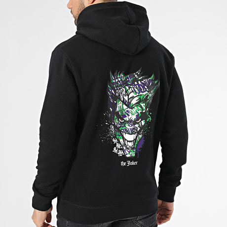 The Joker - Sudadera con capucha Joker Graff Logo Negro Blanco