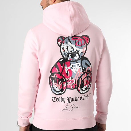 Teddy Yacht Club - Art Serie Hoodie Roze Pastel Roze
