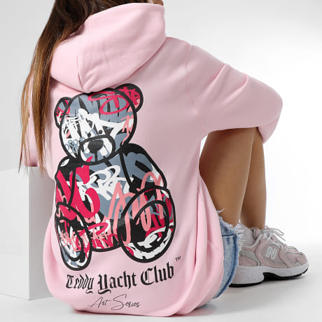 Teddy Yacht Club - Women's Art Series Hoodie Pink Pastel