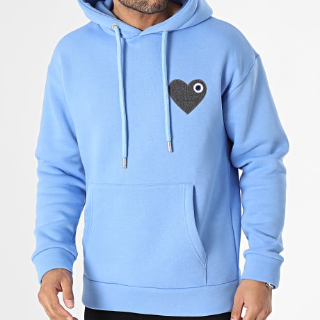 ADJ - Sweat Capuche Bleu
