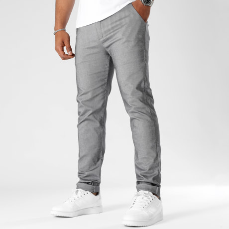 LBO - Pantalón Chino Slim 0237 Gris Jaspeado