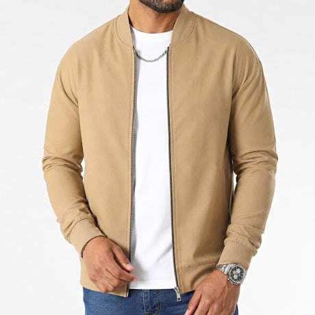 LBO - 0192 Chaqueta con cremallera beige
