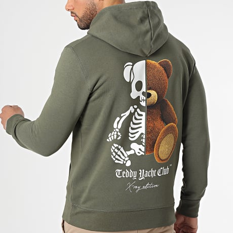 Teddy Yacht Club - X-Ray Edition Hoody Khaki Groen