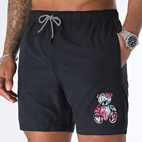 Teddy Yacht Club - Pantaloncini da bagno Essentials Art Series Rosa Nero