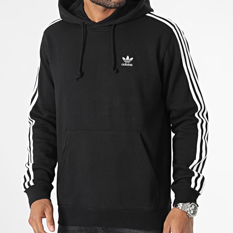 Adidas Originals - Sweat Capuche A Bandes 3 Stripes IM2088 Noir