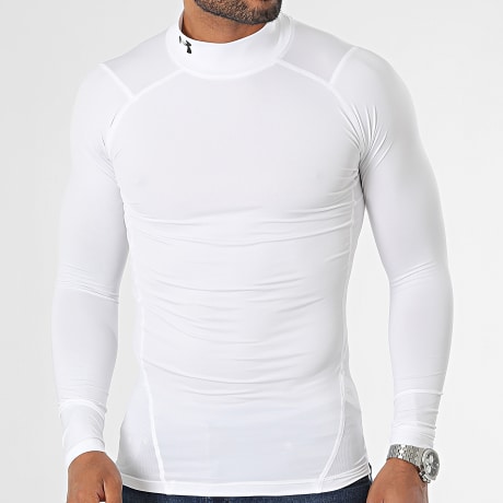 Under Armour - Tee Shirt Manches Longues HeatGear Armour Compression 1369606 Blanc