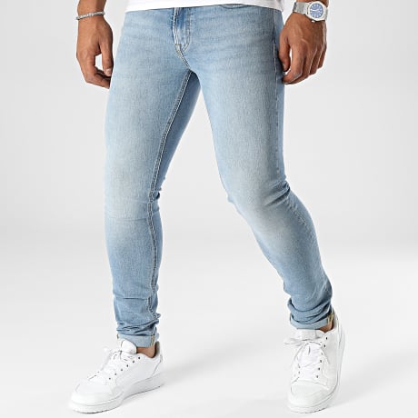 Jack And Jones - Vaqueros pitillo Liam Original Blue Denim