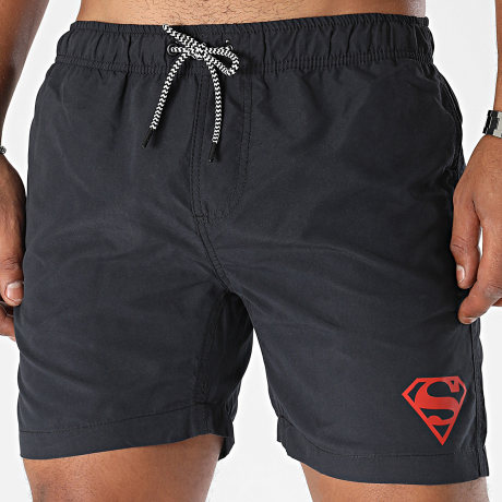 Superman - Superman Logo Badeshorts Schwarz Rot